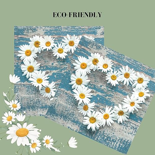 Miniatura 10 de Servilletas de papel folclórico de 20 unidades, 13 x 13, estampado floral, 3 capas, para arte, cena y fiesta, servilletas desechables decorativas