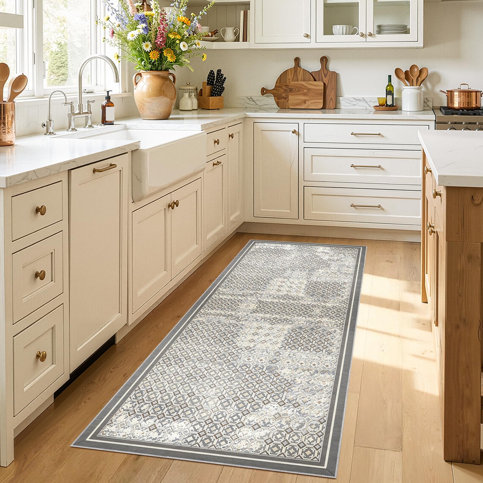 Tapis d'entrée interieur antidérapant pour créer une ambiance chaleureuse au salon
