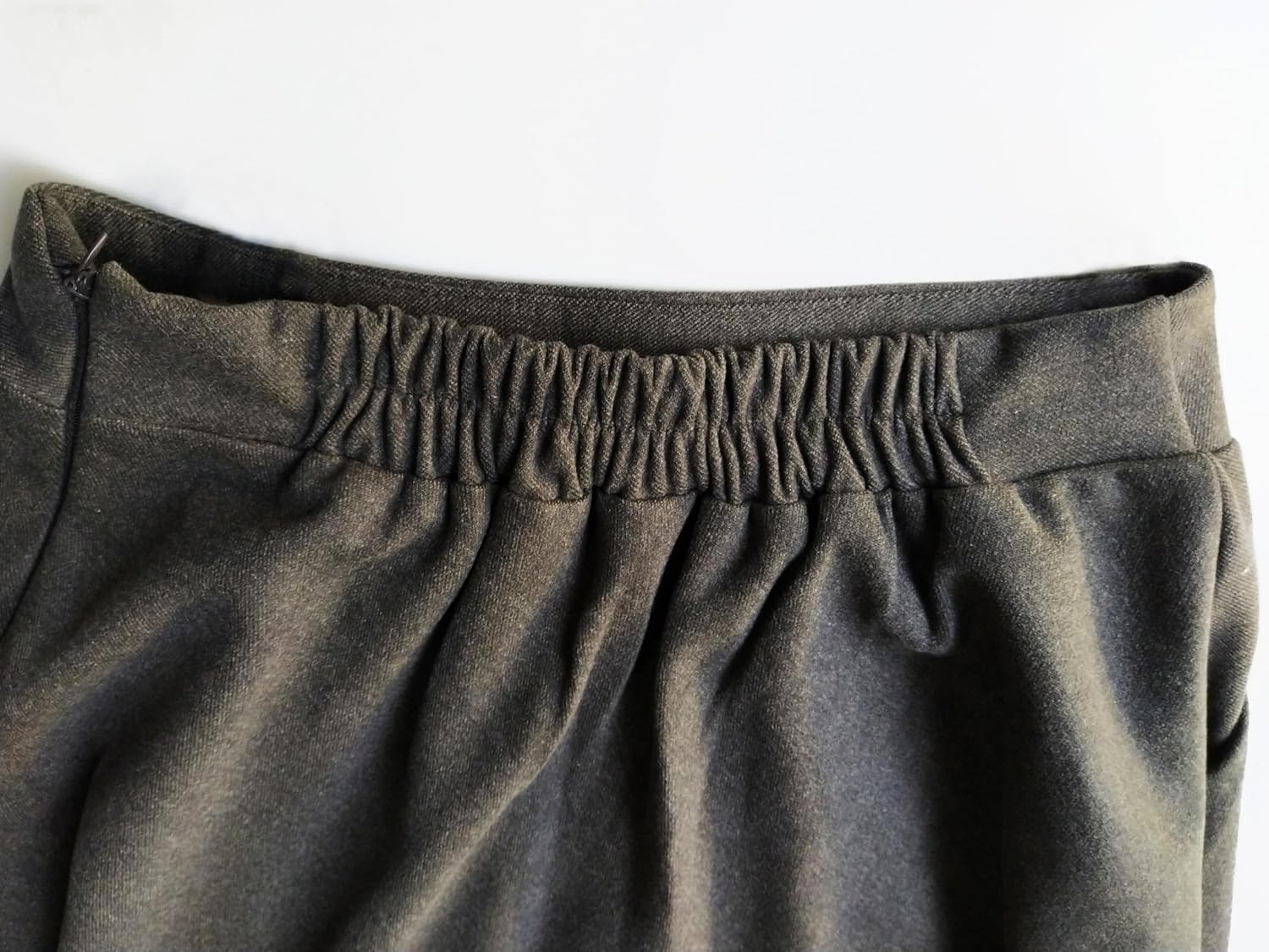 Women's High Elastic Waist Maxi Wool Skirt A-line Plaid Winter Warm Flare Long Skirt - Image 3