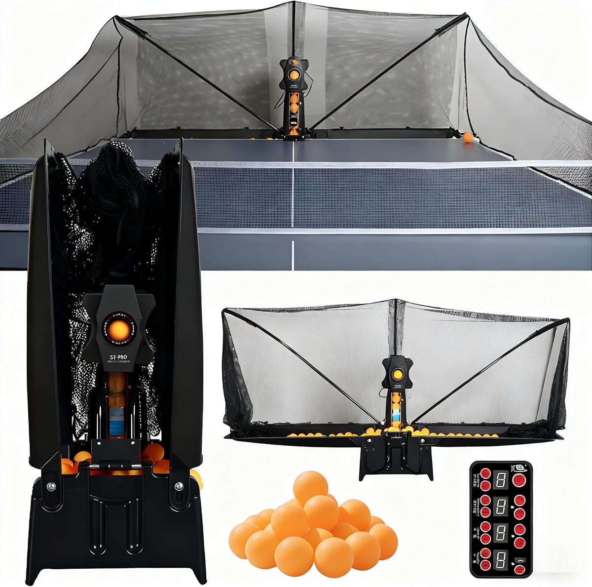 Automatic Table Tennis Robot,Ping Pong Ball Machine,Ping-Pong Practicing Training Machine,Portable Table Tennis Trainer,Ping Pong Automatic Launch Machine