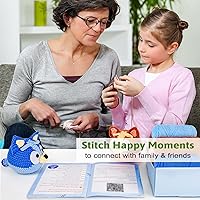 Vista 4 de Acehochen Kit de ganchillo para principiantes, kit de ganchillo para adultos con tutoriales en video paso a paso, kits de animales de ganchillo