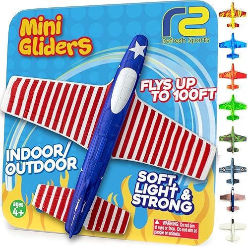 Miniatura 26 de Aviones de espuma para niños: Regalos de San Valentín, rellenos de cesta de Pascua, aviones fáciles de lanzar, regalos de Pascua para niños de 4, 5,