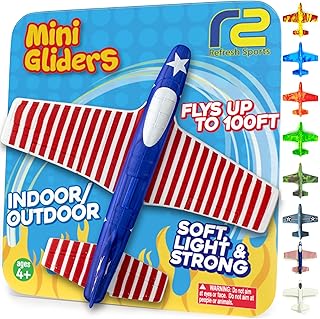 Airplane Toys for Kids: Stars & Stripes Foam Glider Plane Toy For Boys & Girls - USA Flag Design Gifts for Boys & Girls, Airplane Toy American Flag Model Color Airplanes for Outdoor Party Favor Toys