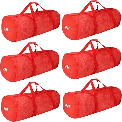 Miniatura 9 de Bolsa de lona deportiva de malla grande de color naranja, bolsa seca, equipo de buceo, bolsa de buceo con cremallera. Ideal para entrenamiento de