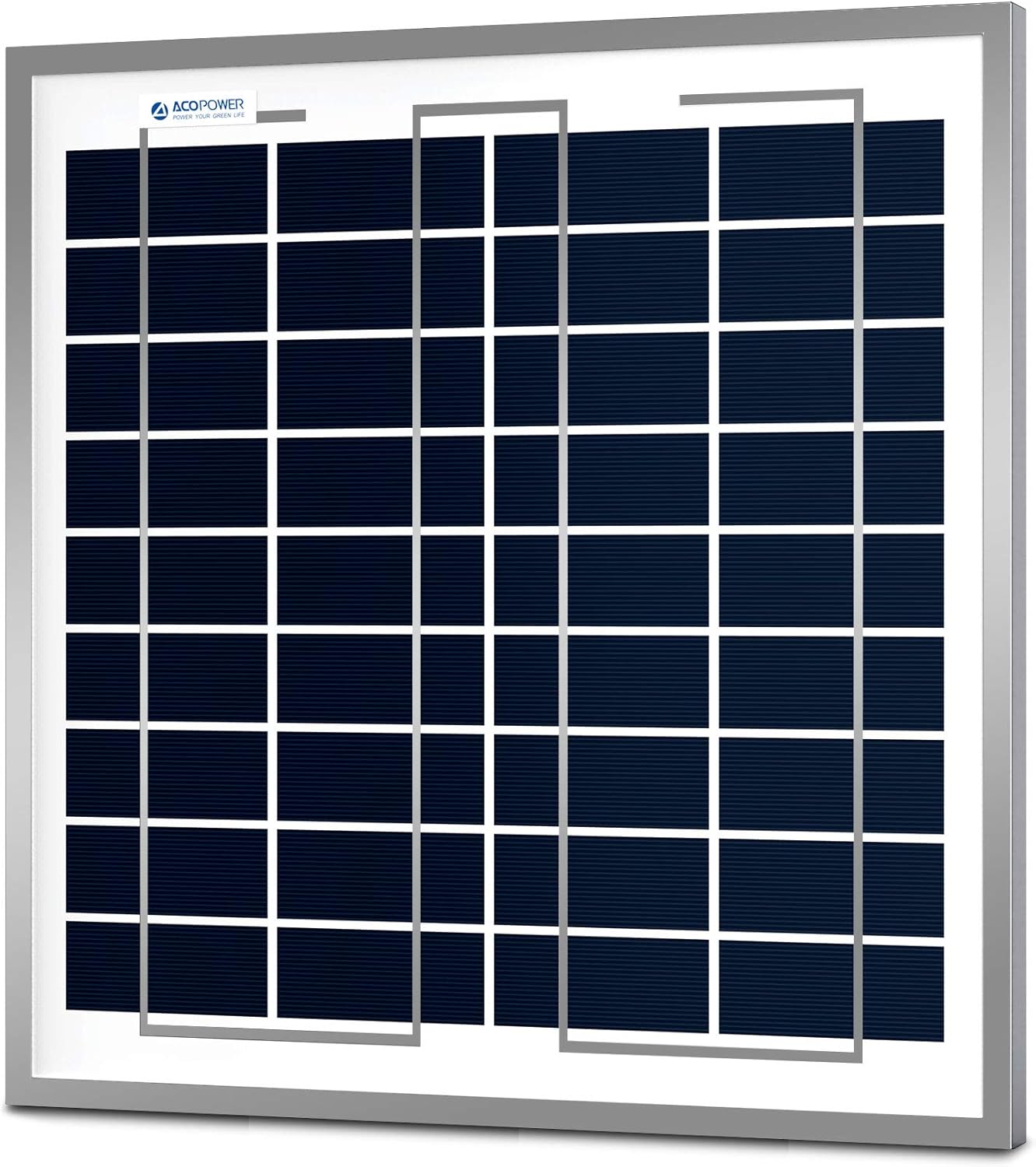 ACOPOWER 15Watt 15W Polycrystalline Photovoltaic PV Solar Panel Module 12v Battery Charging