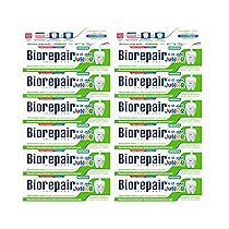 Biorepair, Dentifricio Junior 6-12 anni, 12 Confezioni da 75 ml, Dentifricio per Bambini senza Fluoro, con Vitamina E, Antiossidante, per Gengive Sane, Rinfrescante Gusto Menta