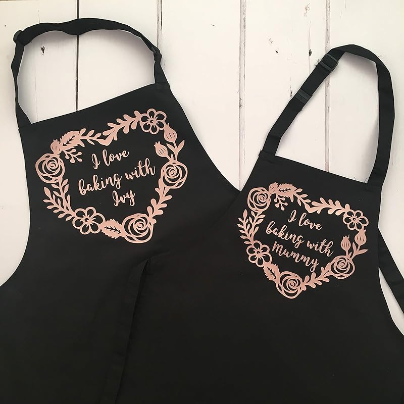 Mother and Daughter apron set, matching baking aprons, mothers day gift