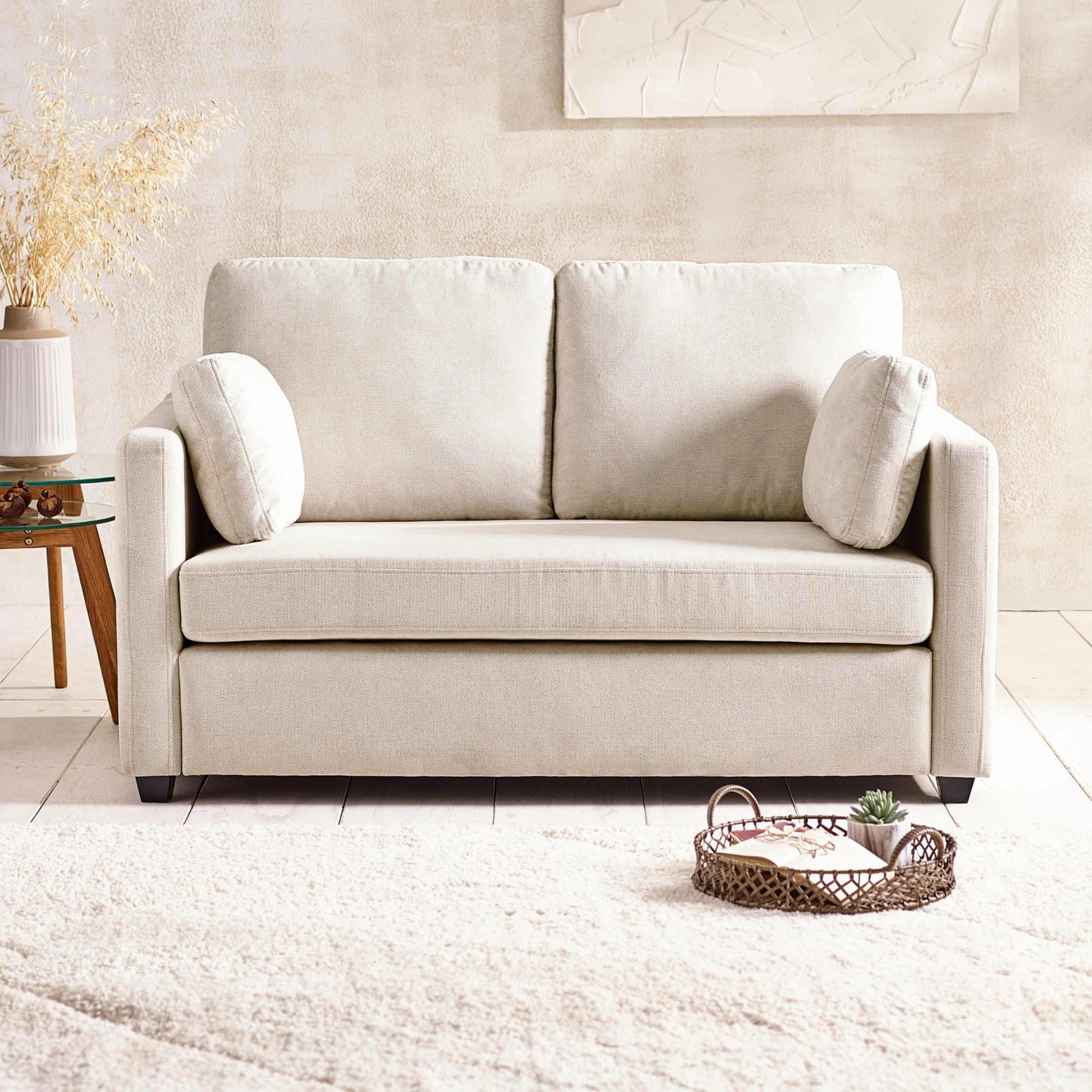 Julian Bowen Ottilie 2 Seater Natural Chenille Sofa