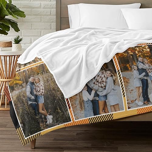 Miniatura 3 de Manta personalizada con foto, mantas de pollo personalizadas para niña, regalo de niño, manta familiar personalizada de franela polar con foto y