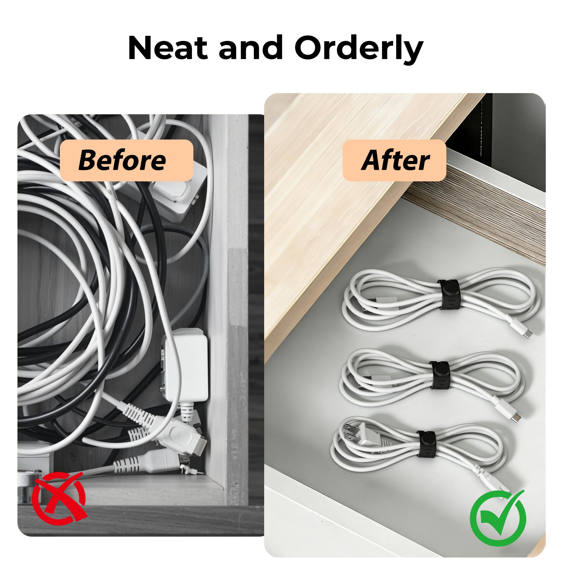 Cable Clips & Straps - Organize Your Cables! -7