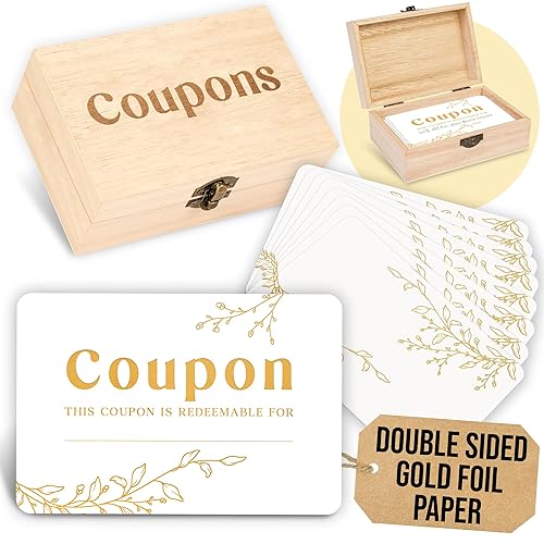 50 Blank Coupon Cards for Business - Couples Coupon Book