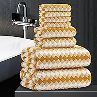 Vista 42 de Juego de 4 toallas de baño extra grandes (35 x 70 pulgadas), toallas de baño de gran tamaño, súper suaves, altamente absorbentes, juego de toallas