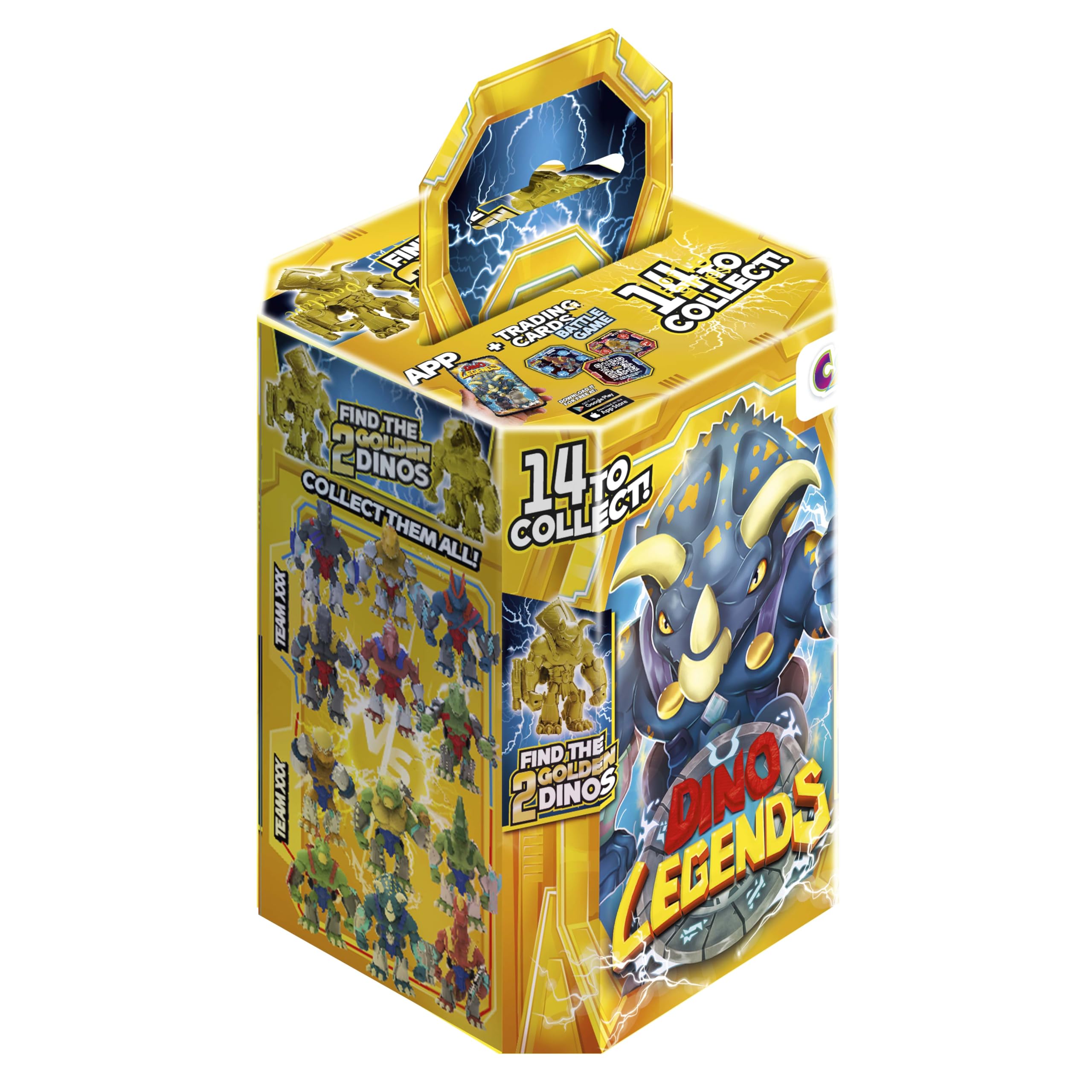 Pack De 2 Figurines CRAZE Dino Legends – Dinosaures Guerriers Avec Accessoires Et Cartes – Collection Aléatoire (env. 9 Cm)