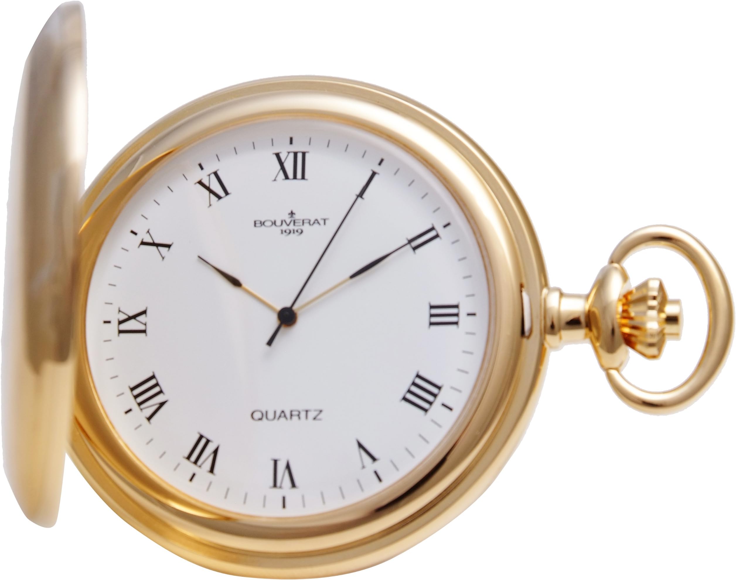 Bouverat Men's mechanical Pocket Watch with White Dial analogue Display BV822111