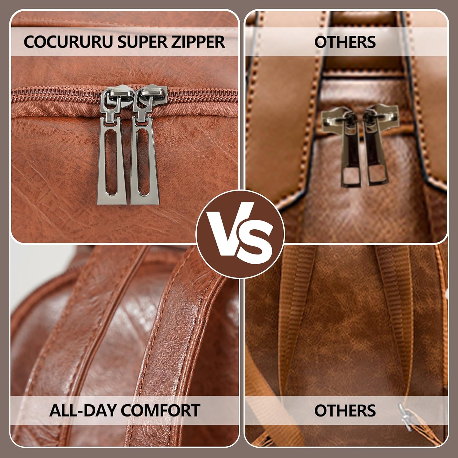 Women Backpack Purse PU Leather Anti-theft Casual Shoulder Bag Fashion Ladies Satchel Bags - Image 4