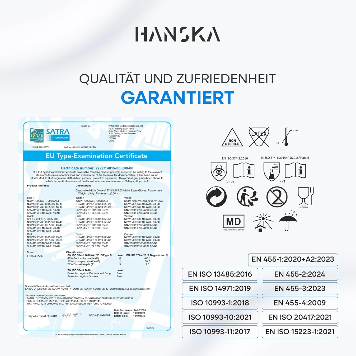 HANSKA kesztyű csomag előnézete