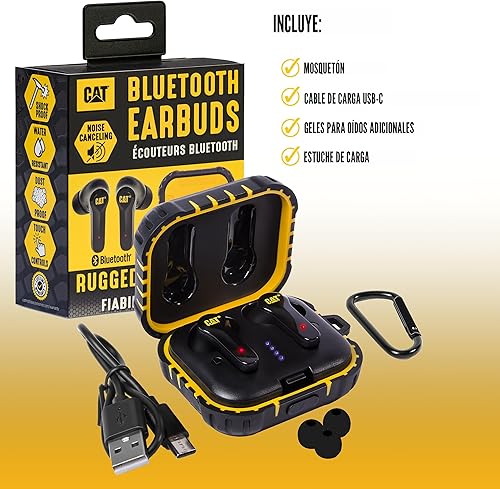 Miniatura 2 de CAT Auriculares Bluetooth con cancelación de ruido – Auriculares inalámbricos resistentes para trabajo, auriculares de trabajo Bluetooth, a prueba