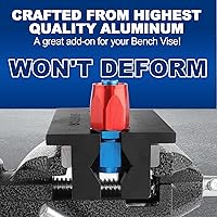 Vista 3 de Almohadillas de tornillo de banco de aluminio de 4 pulgadas y mordazas suaves de tornillo de banco para tornillo de banco, cubiertas de tornillo