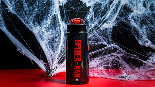 Miniatura 155 de Zak Designs Botella de agua de Paw Patrol, plástico sólido, 16 oz, pajilla, asa, cubierta de boquilla emergente contra fugas