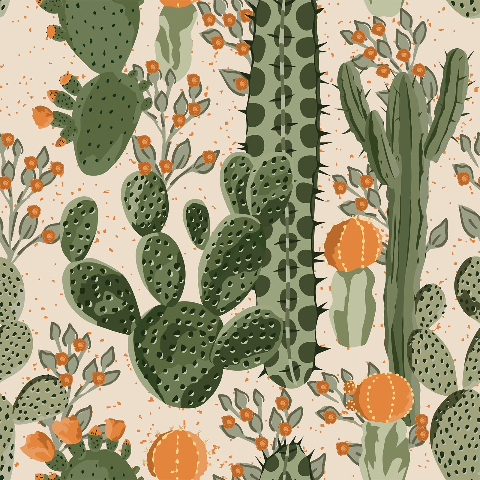 Papier peint cactus adhésif et lavable, vinyle repositionnable pour meuble cuisine