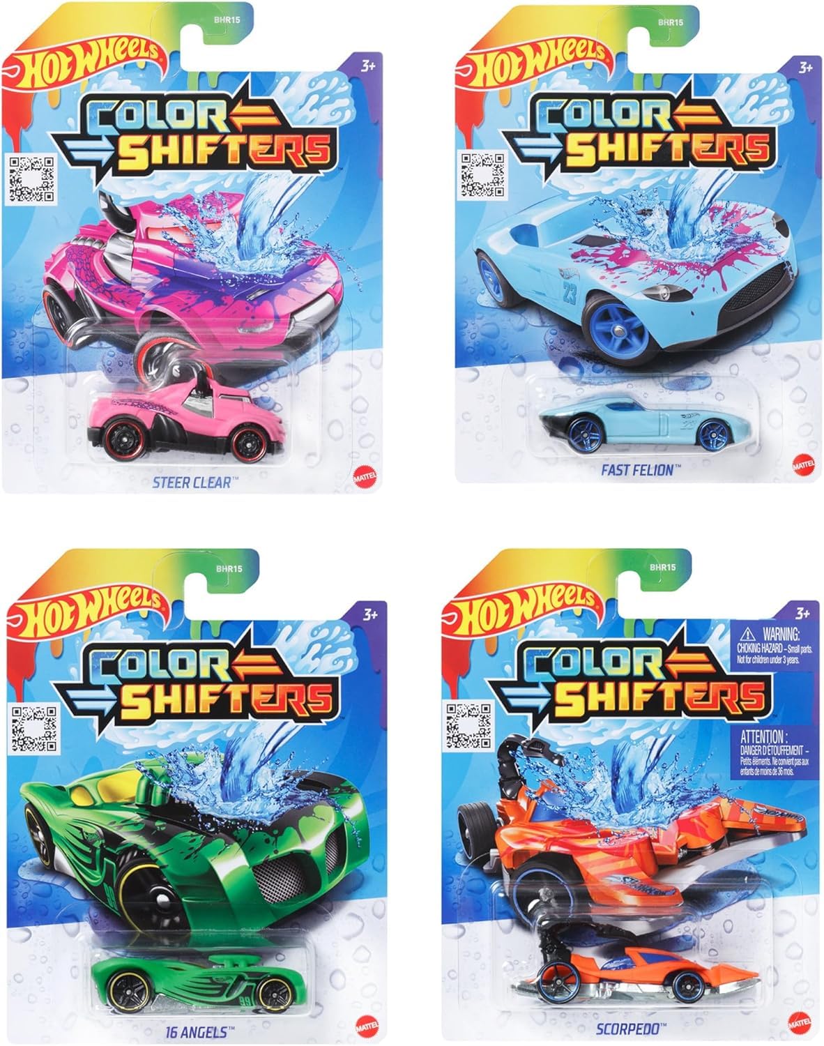 Hot Wheels Car, 1 Color Shifters Toy Vehicle In 1:64 Scale, Dunk Car In Icy Cold Or Very Warm Water To Change Its Colors (Styles May Vary)