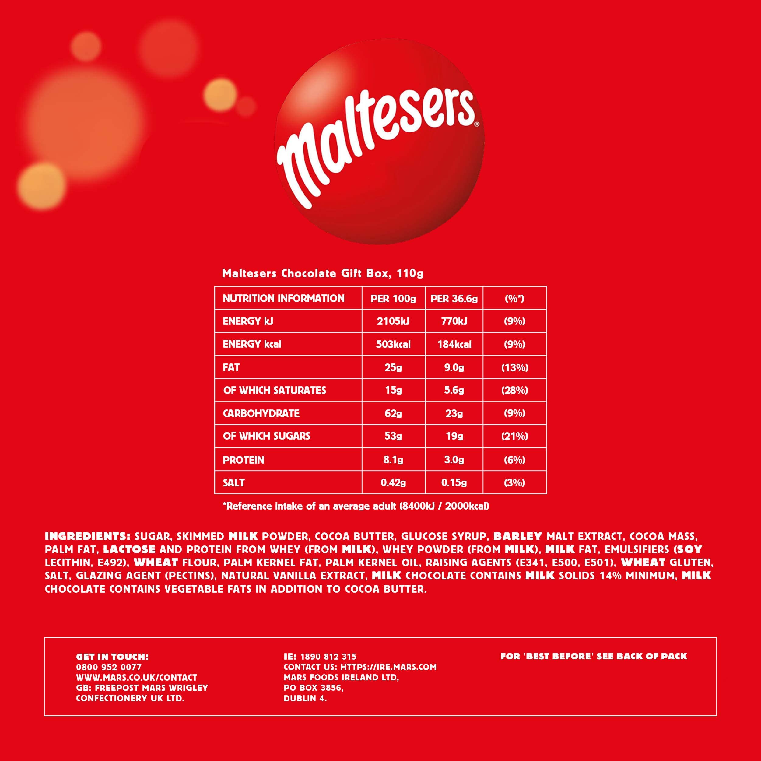 Maltesers Chocolate Gift Box, Chocolate Gift, Valentines Gift