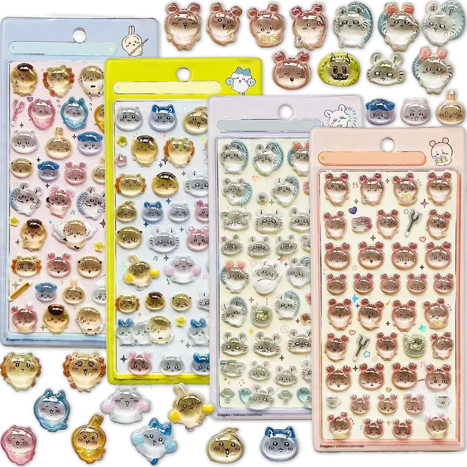 Amazon | YAYAMIYA[4点セット] 非公式 うさぎ ハチワレ 3D立体