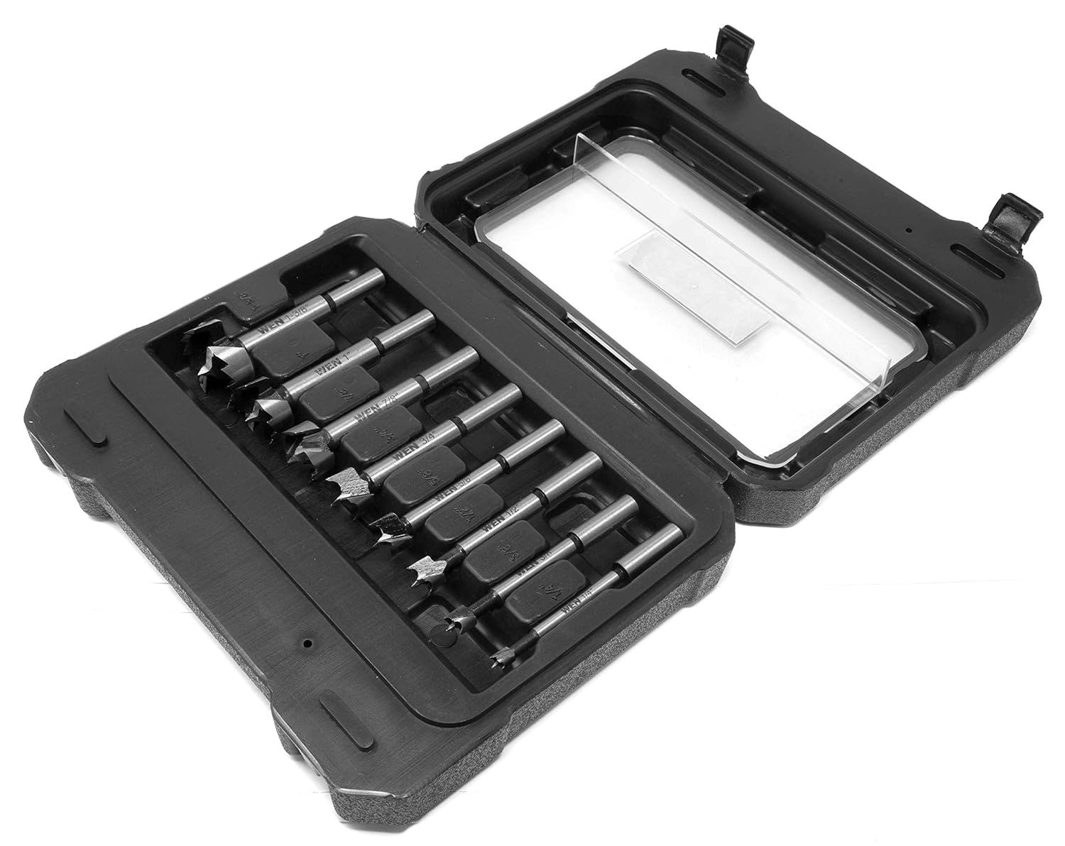 Wen FB3508 8-Piece Forstner Bit Set with Carrying Case
