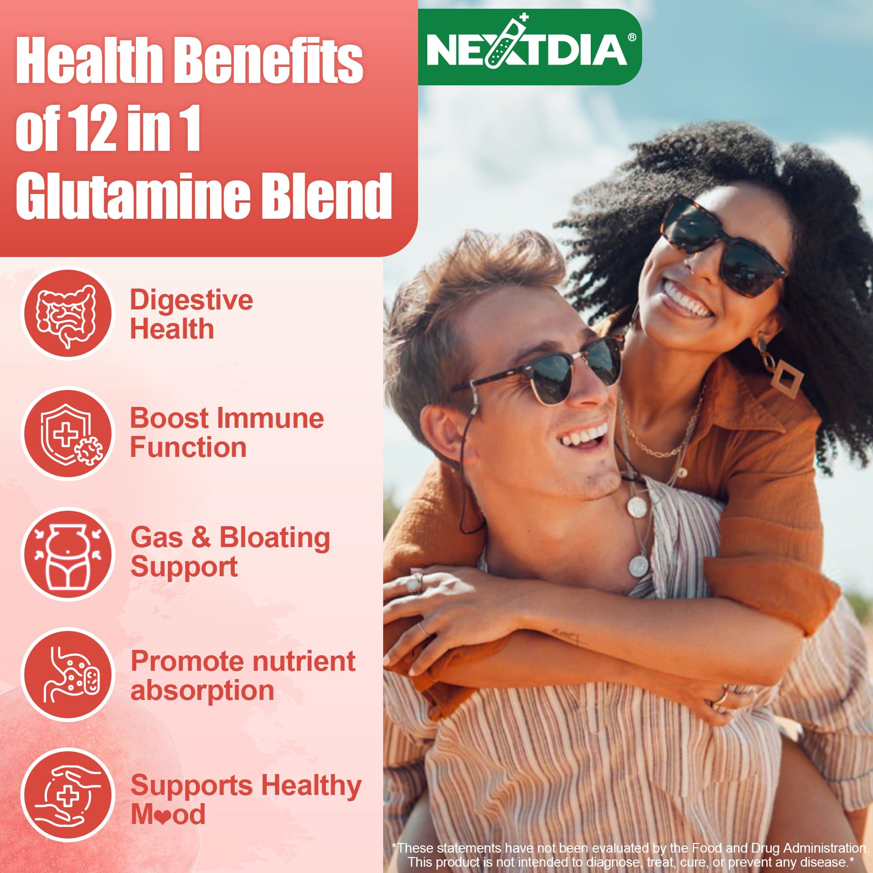 L-Glutamine 1200mg Gummies with Akk Probiotic, for Gut, Immune, Metabölism — Amazon image 5