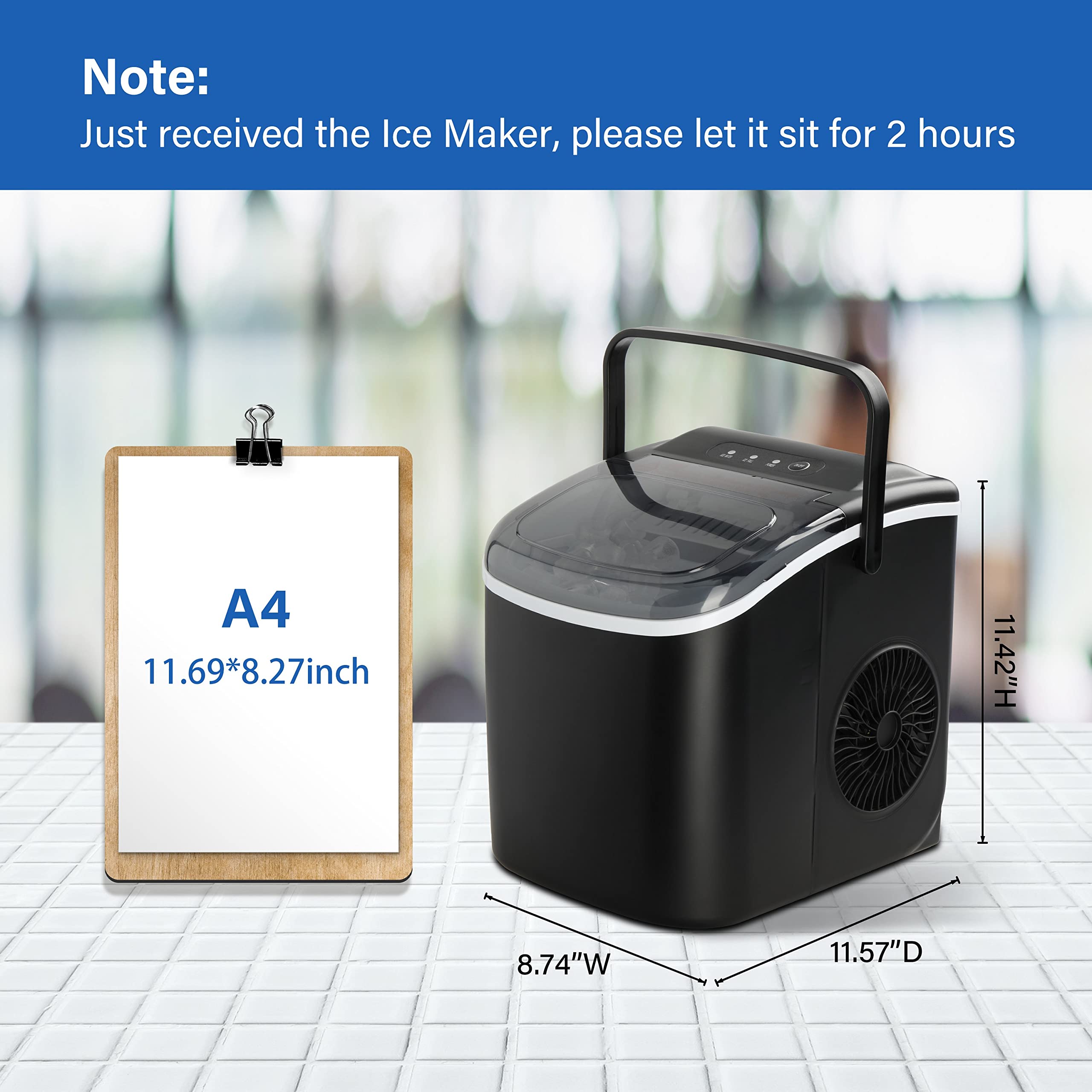 AGLUCKY ポータブル製氷機 6 分 9 個 2 サイズ 省エネ 家庭用 製氷機機