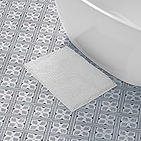 Vista 30 de Laura Ashley Tapete de baño de felpilla con mantequilla, absorbente, lanudo y antideslizante, alfombra de felpa para bañera y fregadero, 2 piezas