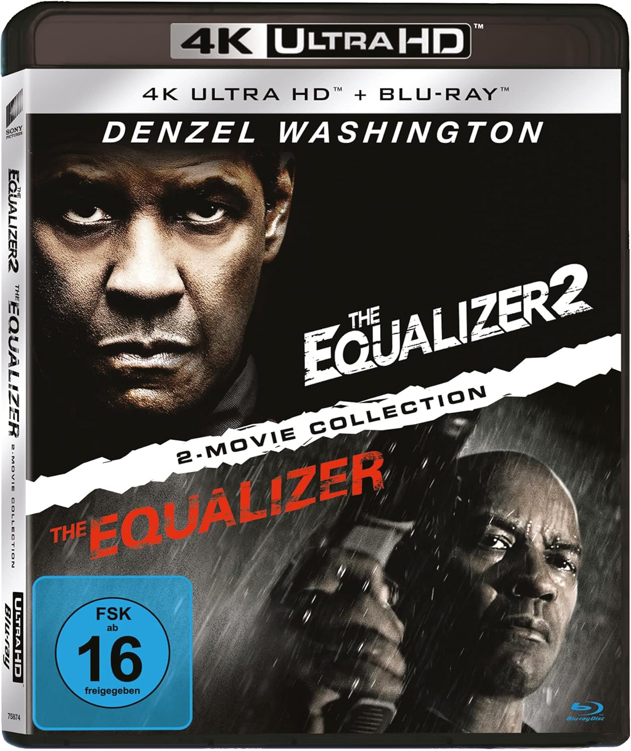 Equalizer 1 & 2 (2 4K Ultra HDs + 2 Blurays) Washington, Denzel