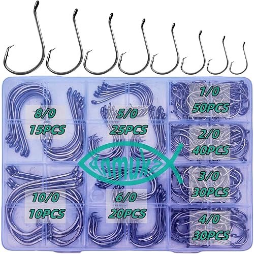 Miniatura 8 de Circle Hooks Fishing Hooks 2X Strong 170PCSBox220PCSBox Octopus Catfish Fish Bulk Fishing Hooks Set Saltwater Freshwater Gear Equipment#1 10 20 30