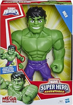 Super Hero Adventures Figurine Articulée Hulk Mega Mighties Playskool Heroes 25 cm