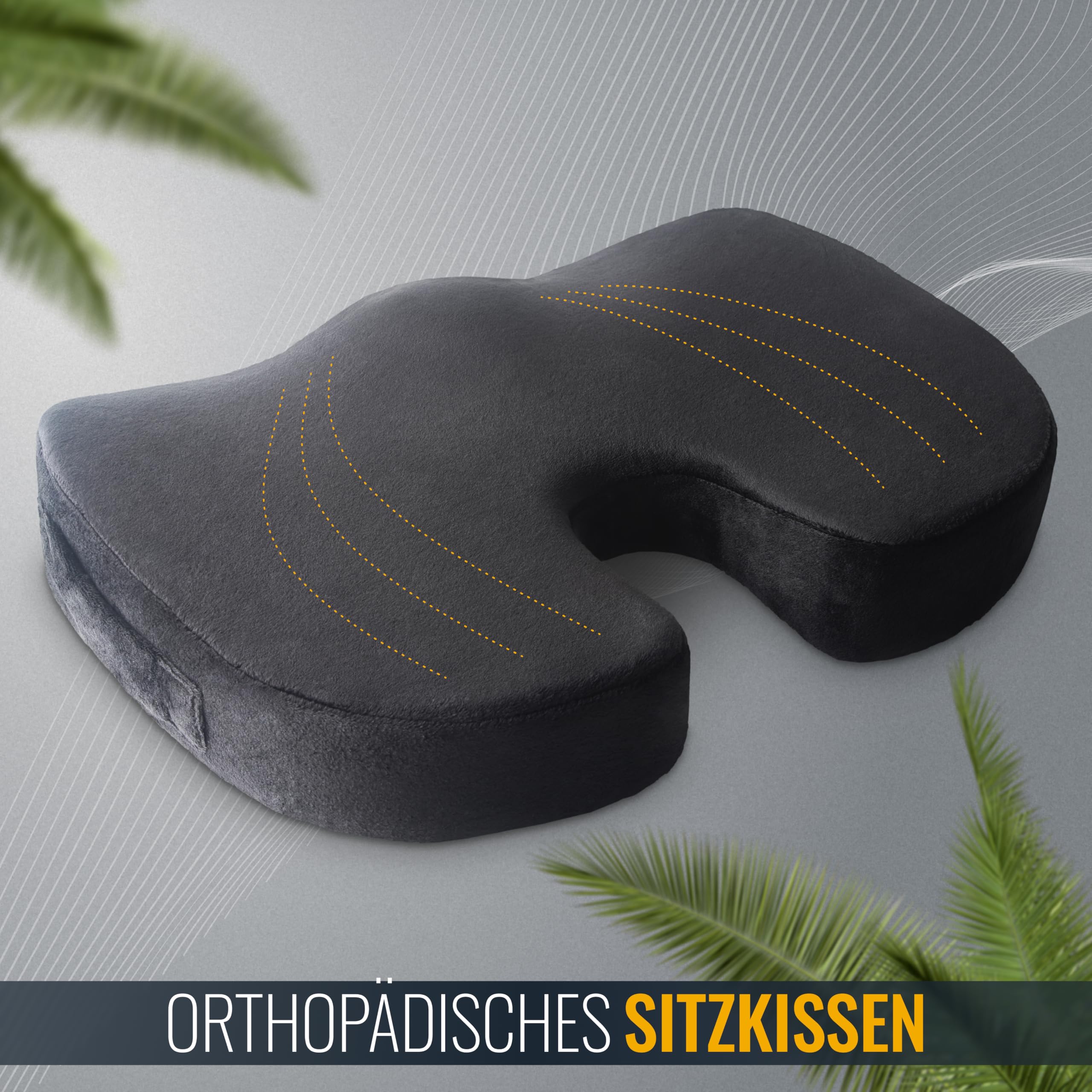 RICOO Ergonomisch zitkussen, orthopedisch stuitbeenkussen, zitverhoging RICOO Ergonomisch zitkussen, orthopedisch stuitbeenkussen, zitverhoging