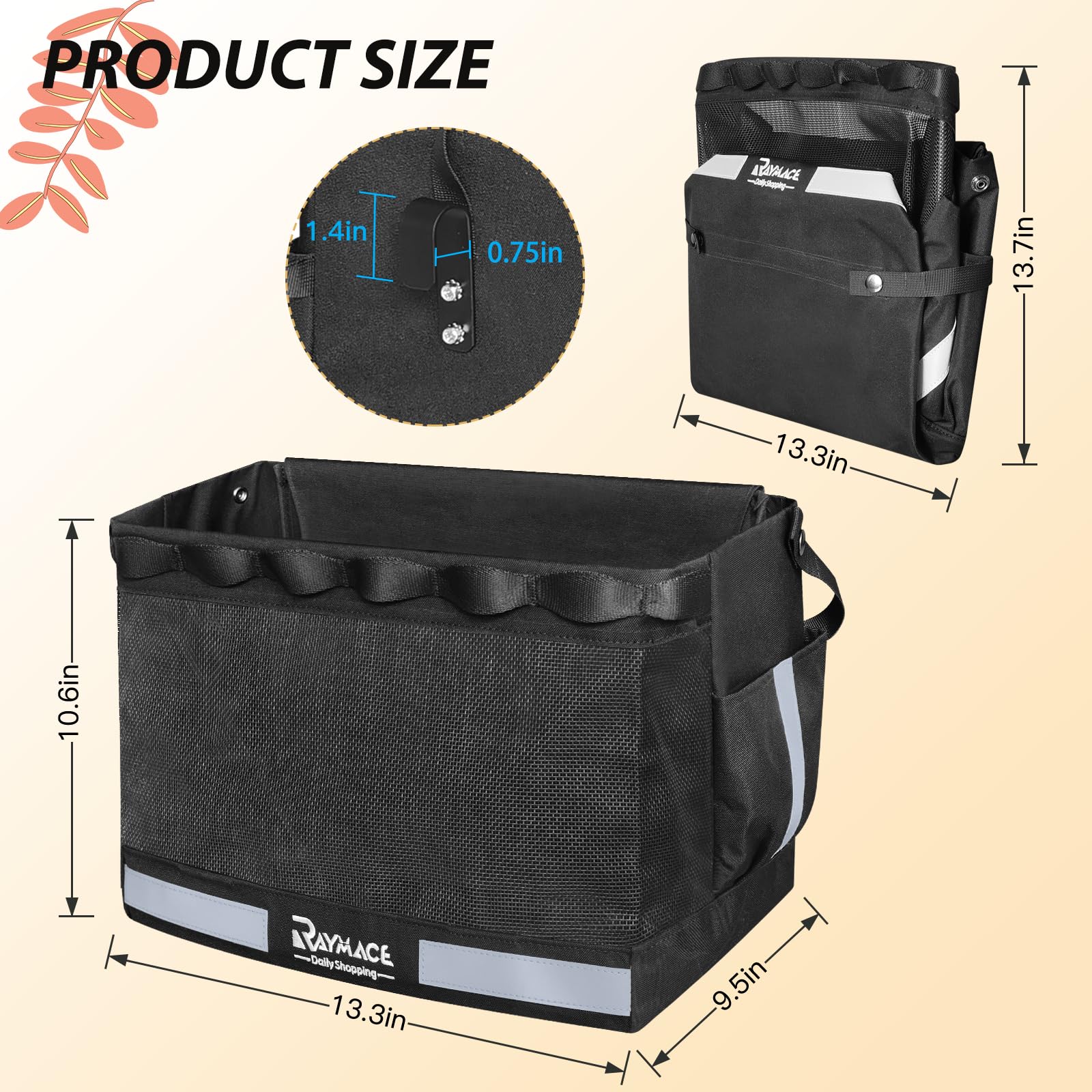Amazon.com: RAYMACE 2Pack Bike Grocery Panniers for Bicycles and
