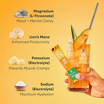 IQMIX Hydration Electrolyte Powder - 4-in-1 Formula for Hydration, Mental Clarity, Mood & Recovery - Sugar-Free, Keto Drink Mix with Magnesium L-Threonate & Lions Mane - 8-Count Sampler (All Flavors)