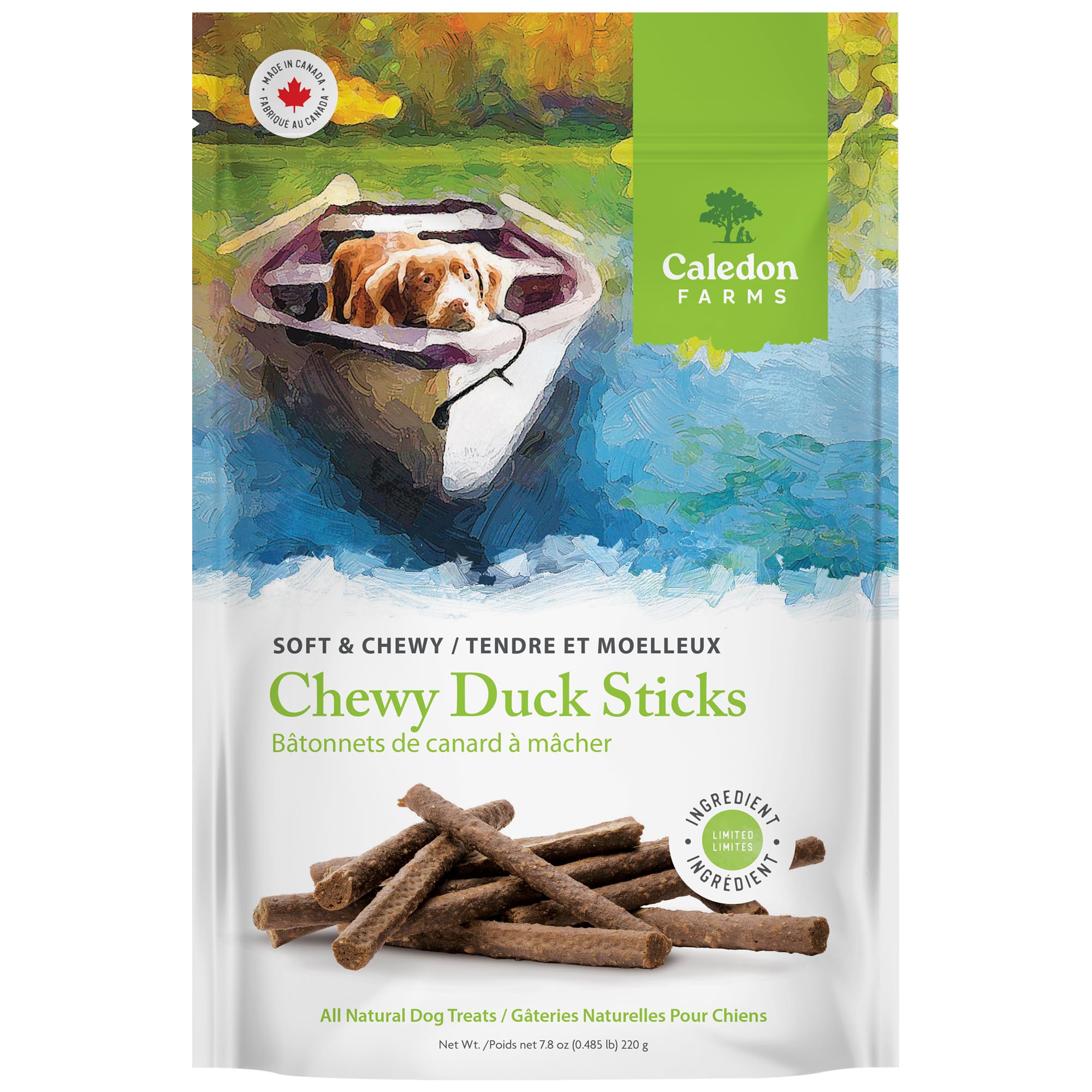 Caledon Farms, Chewy Duck Sticks, 220 g, Dog Treats image 8