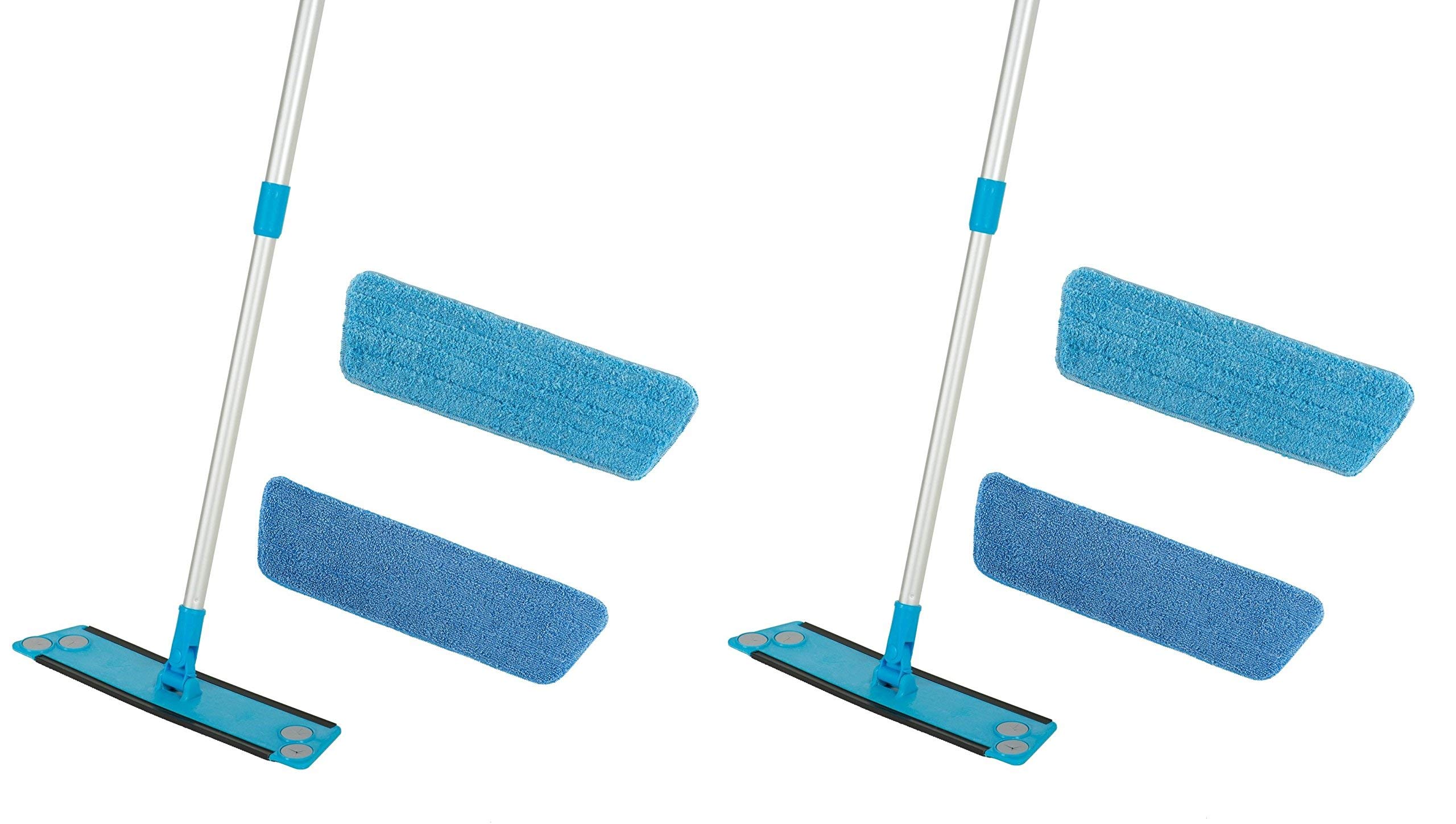 Simplee Cleen Microfiber Swivel Household Mop Kit (Pack of 2)