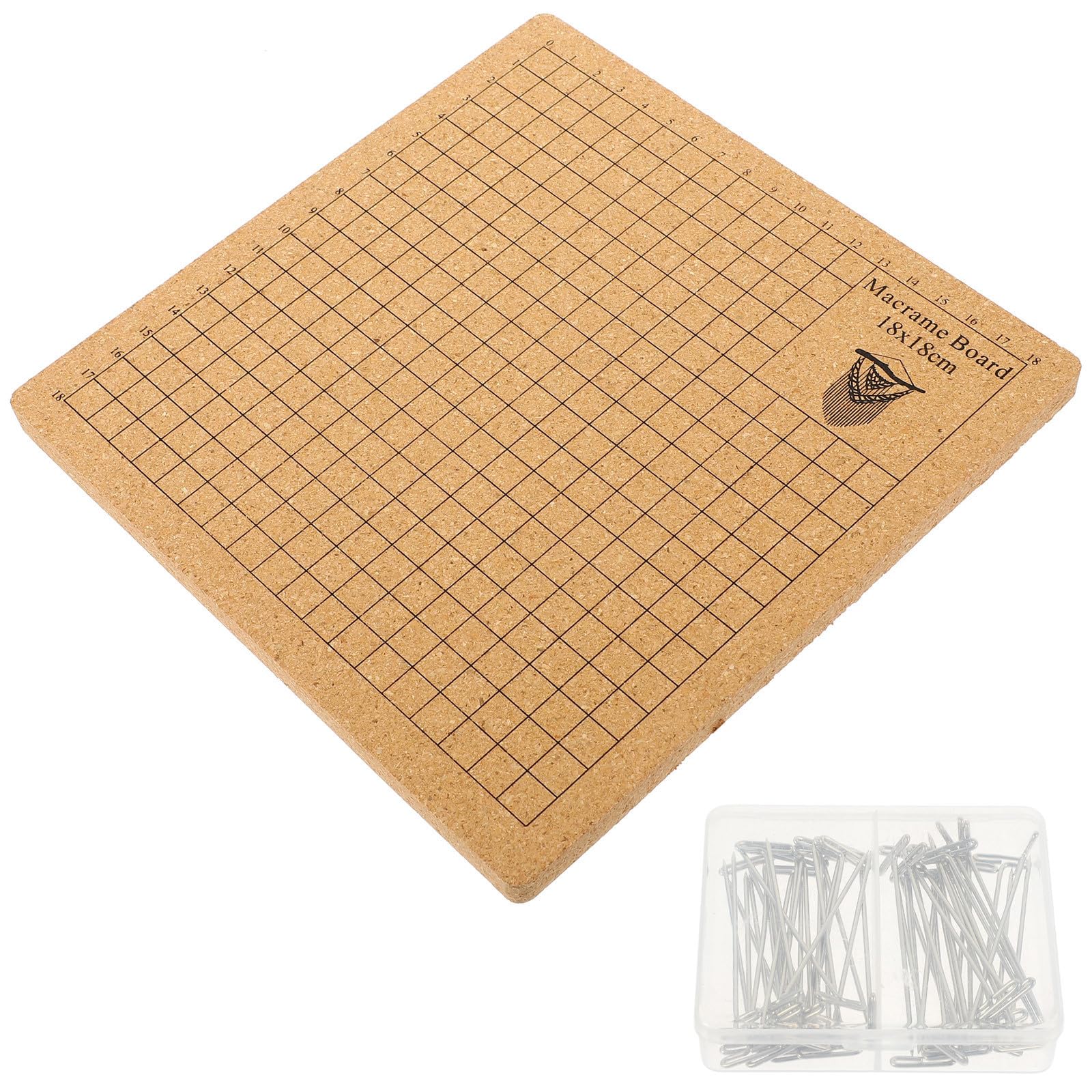 Tablero de corcho para macramé MERRYHAPY con cuadrícula suave para tejer pulseras DIY