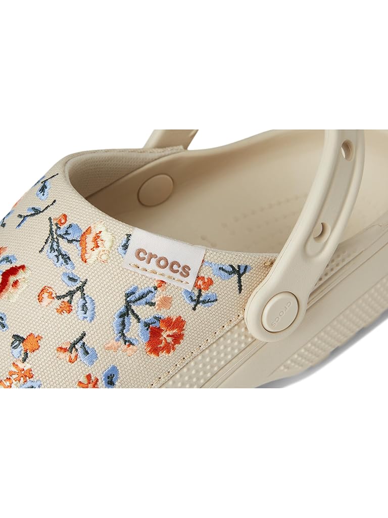 Bone Crocs Classic Crafted Canvas Clogs
