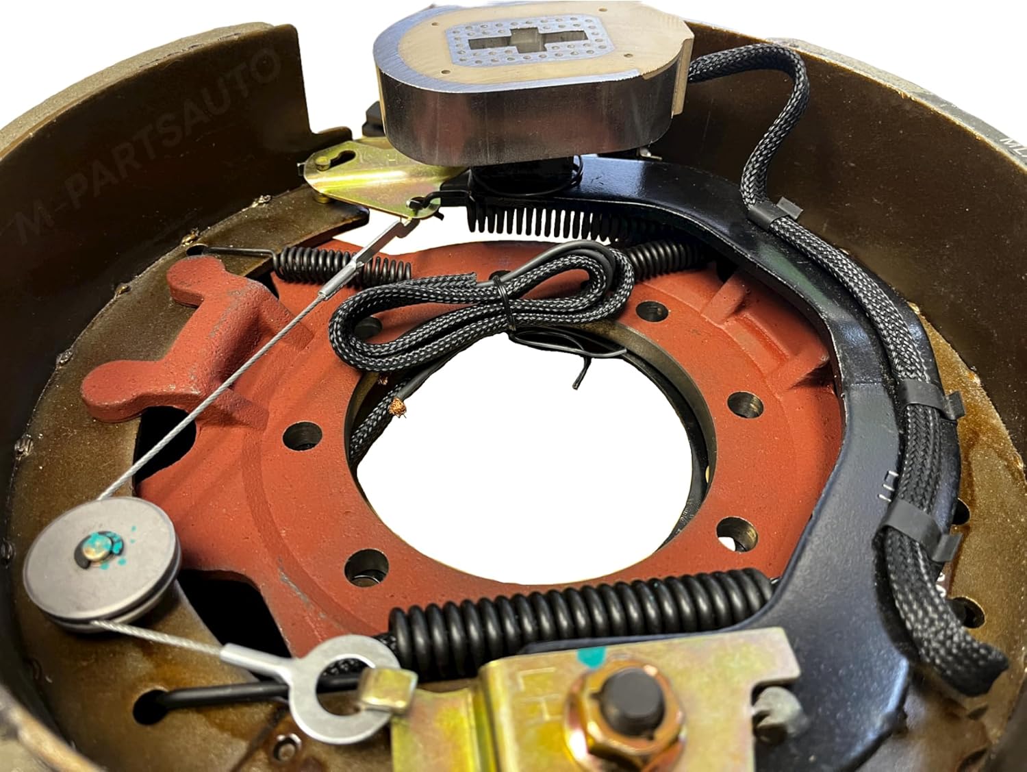 1 Pair of Self-Adjusting 12-1/4" X 5" (12.25" X 5") Electric Trailer Drum Brake Assemblies for 12,000 to15,000 Lbs (12K-15K) Trailer Axles; 1 LH (77-1212-1) + 1 RH (77-1212-2)