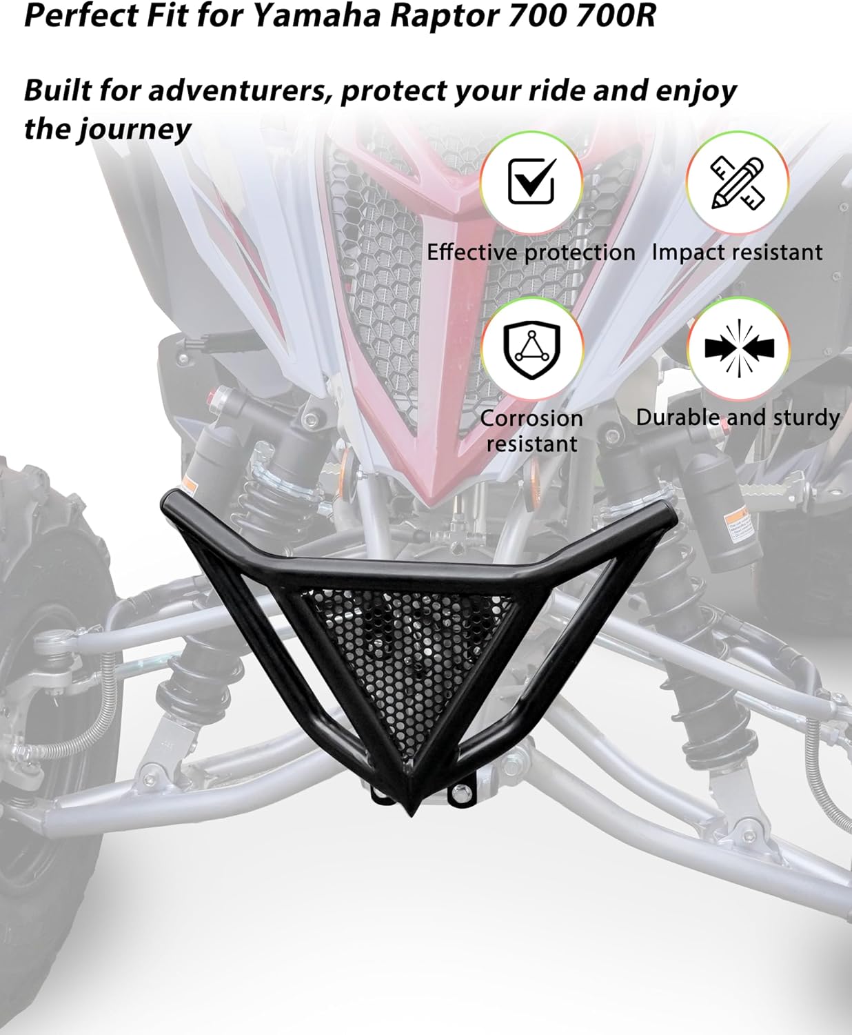 Front Bumper Guard for Yamaha Raptor YFM 700 700R GTY SE 2006+