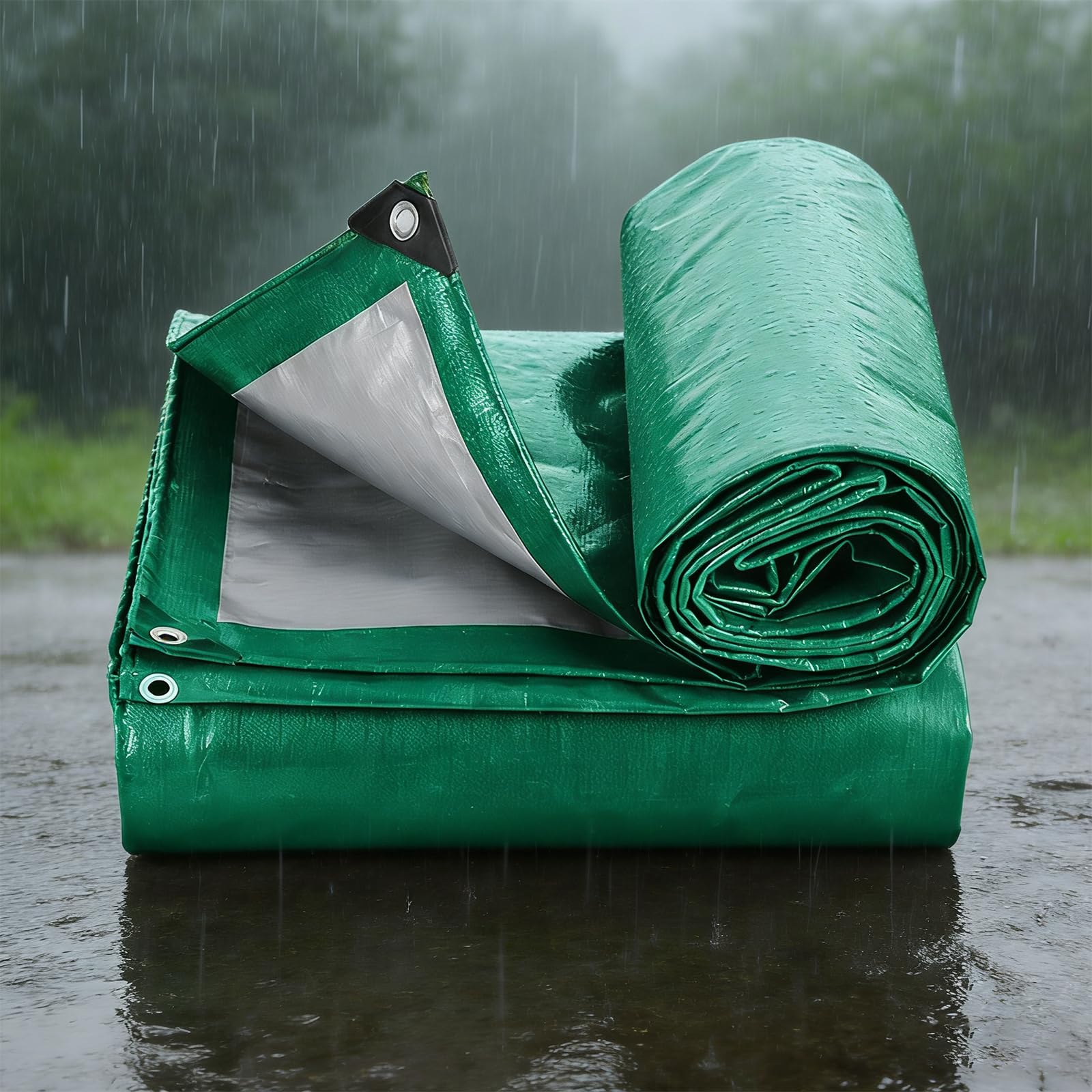 Toldo reforzado anticaída y antidesgarro de 100x425 cm contra lluvia y sol en terrazas