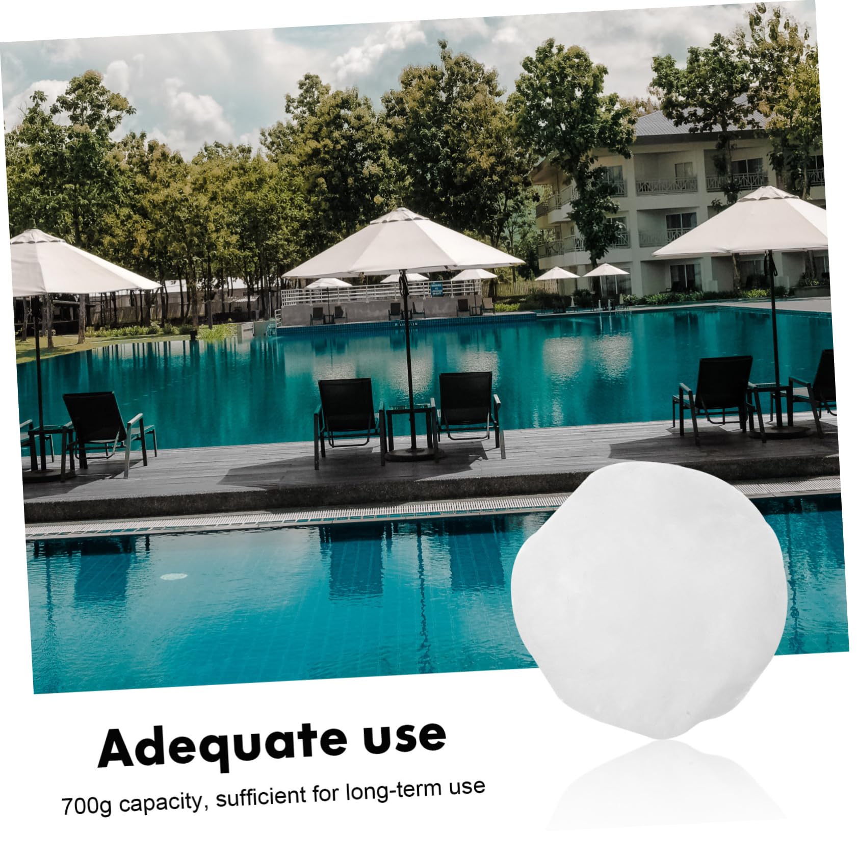 Boules Filtrantes Remplaçables, Filtration, 1 Pack, Polyester, Blanc