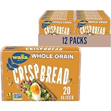 Wasa Whole Grain Crispbread, 9.2 Ounce Pack of 12