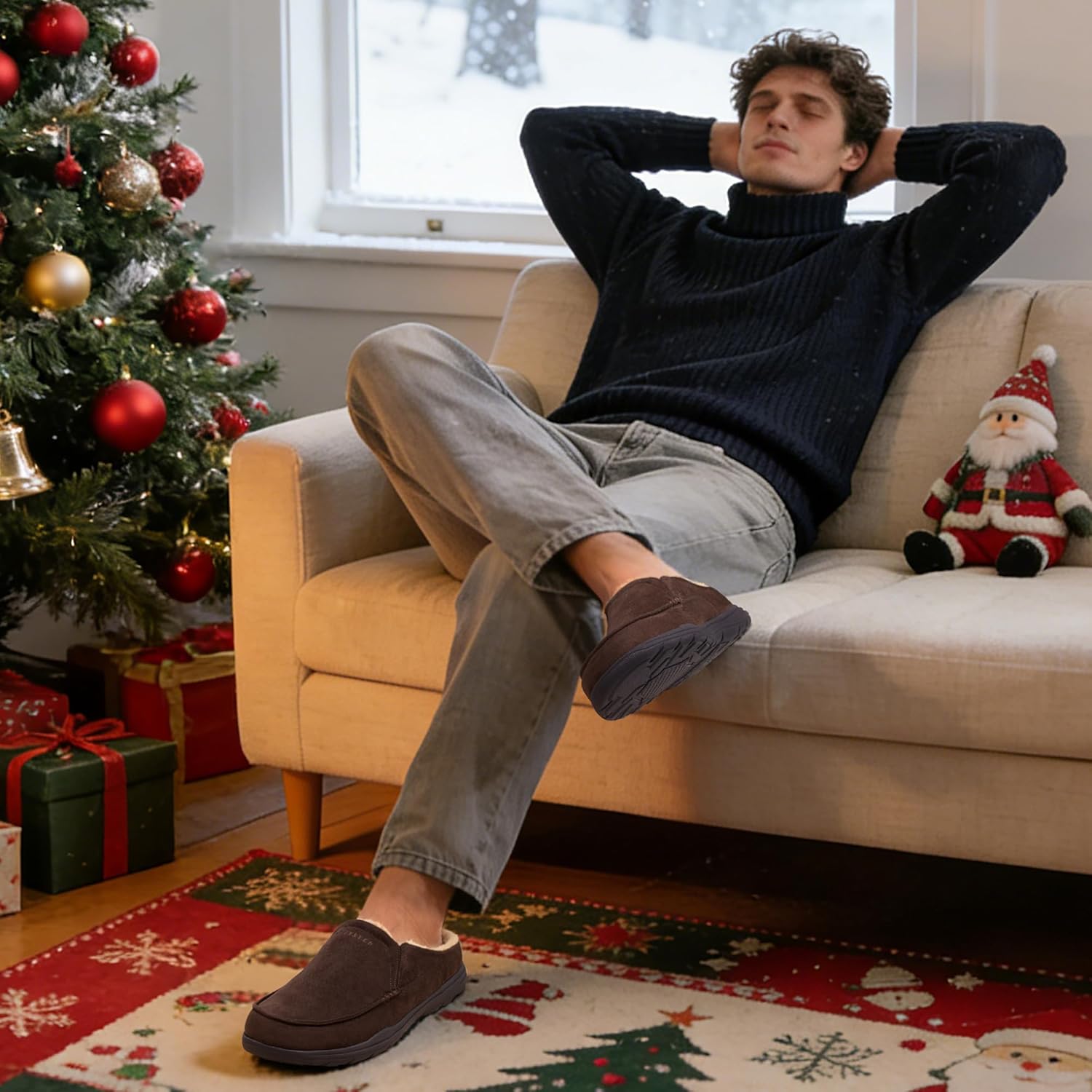 LazyStep Men's McCoy Cushioned Clog Slipper - Image 3