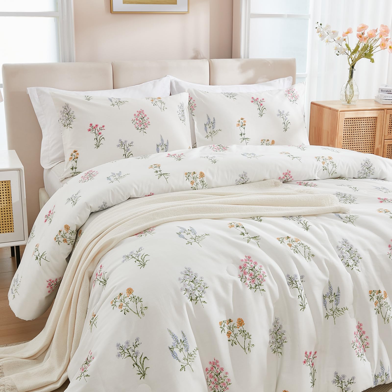 Herside 100% Washed Cotton Duvet Cover Set Double Size - Image 2
