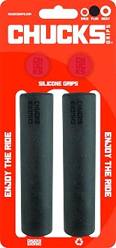 Plus Grips 130mm x 27.5mm Black Silicone | bike-grips-and-accessories