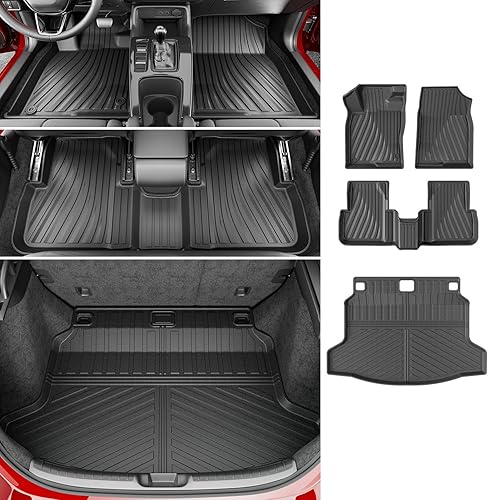 Vista 13 de powoq Alfombrilla de maletero compatible con Honda Civic Hatchback 2022-2026, revestimiento de carga de elastómero termoplástico, repuesto